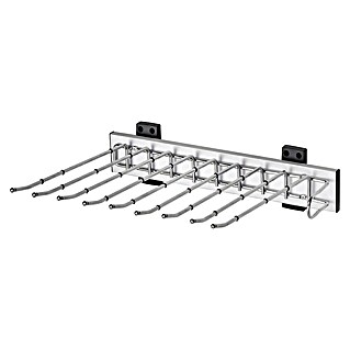 Emuca Soporte para pantalones Self (L x An x Al: 335 x 470 x 116 mm, Derecha, Acero, Extraíble)