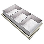 Emuca Bandeja de almacenaje Hack con cestos (Ajuste de la anchura: 860 mm - 894 mm, Gris) | BAUHAUS