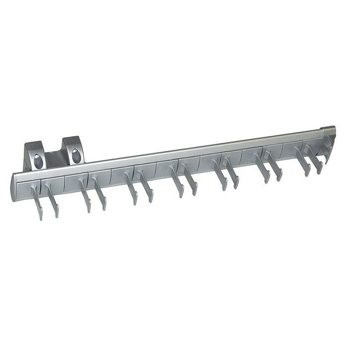 Emuca Colgador Self (L x An x Al: 44,7 x 8,5 x 8 cm, Plateado, Aluminio) | BAUHAUS