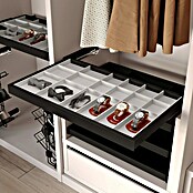 Emuca Organizador de armario Hack con gavetas (Ajuste de la anchura: 860 mm - 894 mm, Negro, Número de compartimentos: 17 ud.) | BAUHAUS