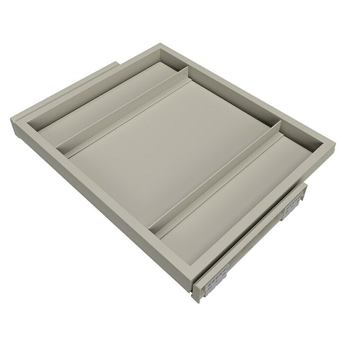 Emuca Bandeja de almacenaje Hack (Ajuste de la anchura: 560 mm - 594 mm, Gris) | BAUHAUS