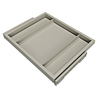 Emuca Bandeja de almacenaje Hack (Ajuste de la anchura: 560 mm - 594 mm, Gris)