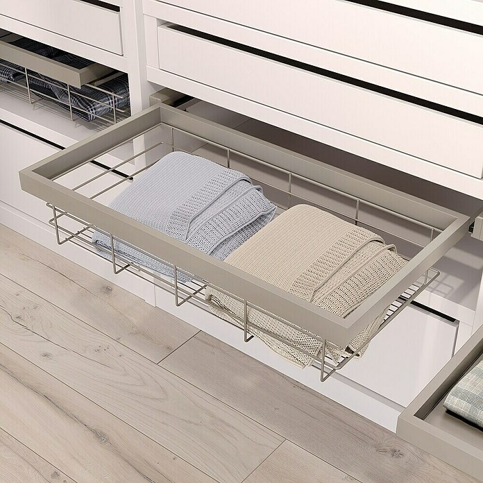 Emuca Cesto de alambre Hack (Ajuste de la anchura: 760 mm - 794 mm, Gris) | BAUHAUS