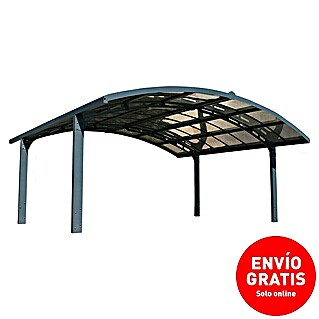 Palram – Canopia Carport Arizona Breeze (Medidas ext. (An x Pr): 578 x 495 cm, Carport doble, Antracita)