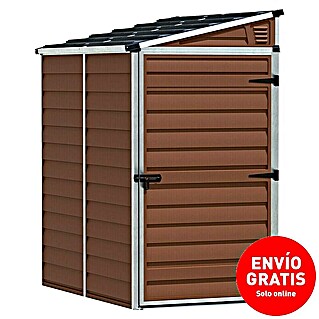 Palram – Canopia Caseta de jardín Skylight (Medidas ext. (An x Pr): 117 x 176 cm, Plástico, Ámbar)