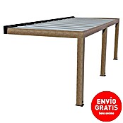 Palram – Canopia Marquesina adosada Helsinki (An x Pr: 730 x 300 cm, Cedro, Policarbonato, Translúcido) | BAUHAUS