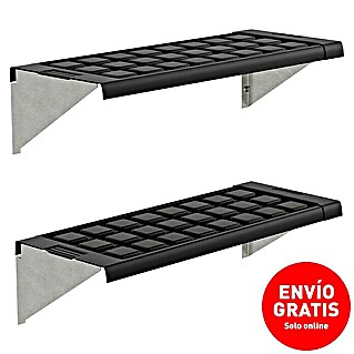 Palram – Canopia Estantería para invernadero (125 x 26 cm, Acero, 2 ud.)