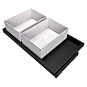Emuca Bandeja de almacenaje Hack con cestos (Ajuste de la anchura: 760 mm - 794 mm, Negro) | BAUHAUS