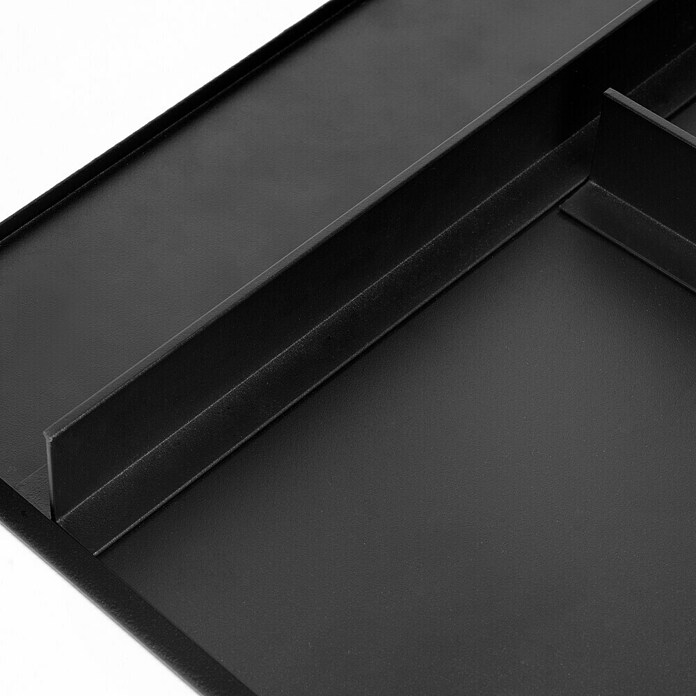 Emuca Bandeja de almacenaje Hack con cestos (Ajuste de la anchura: 760 mm - 794 mm, Negro) | BAUHAUS