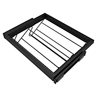 Emuca Zapatero extraíble Hack (Ajuste de la anchura: 560 mm - 594 mm, Negro)