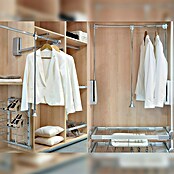 Emuca Barra para ropa Hang (Ajuste de la anchura: 830 mm - 1.150 mm, Cromo) | BAUHAUS