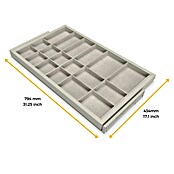 Emuca Organizador de armario Hack (Ajuste de la anchura: 760 mm - 794 mm, Gris) | BAUHAUS