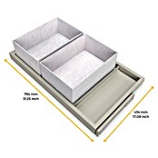 Emuca Bandeja de almacenaje Hack con cestos (Ajuste de la anchura: 760 mm - 794 mm, Gris) | BAUHAUS