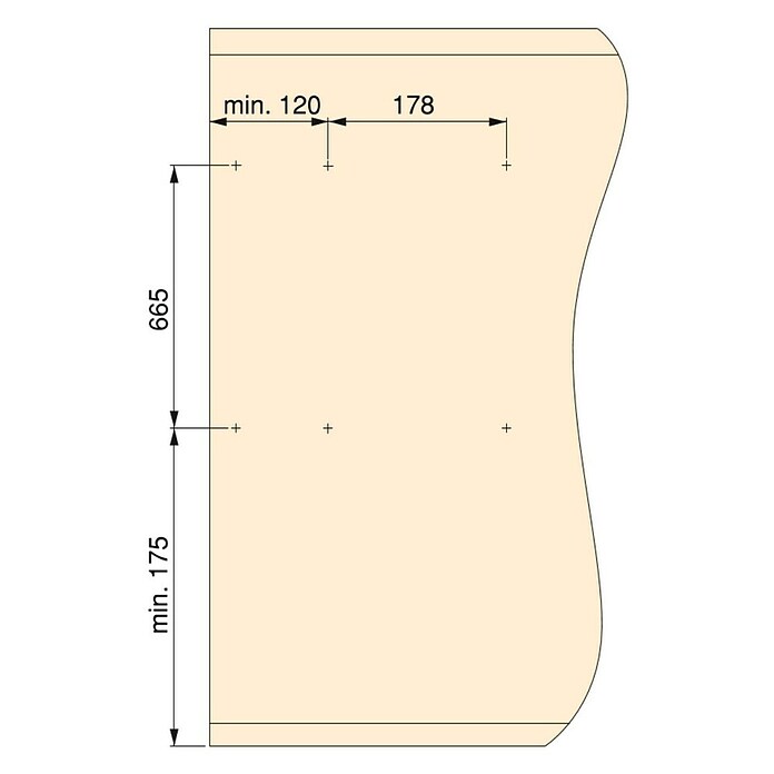 Emuca Espejo Hack (An x Al: 350 x 1.000 mm, Negro) | BAUHAUS