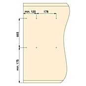 Emuca Espejo Hack (An x Al: 350 x 1.000 mm, Negro) | BAUHAUS
