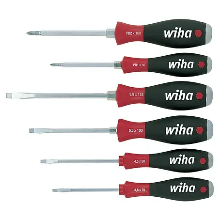 Wiha  Schraubendreher-Set SoftFinish mit Stahlkappe