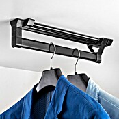 Emuca Colgador para ropa Self (Negro, Extraíble) | BAUHAUS