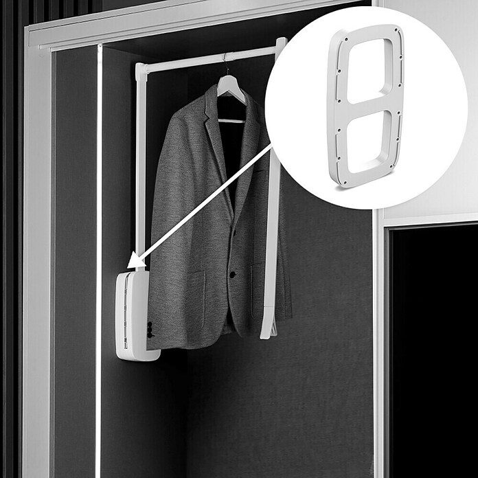 Emuca Soporte de plástico Sling (Blanco, 2 ud., Específico para: Colgador abatible Sling) | BAUHAUS
