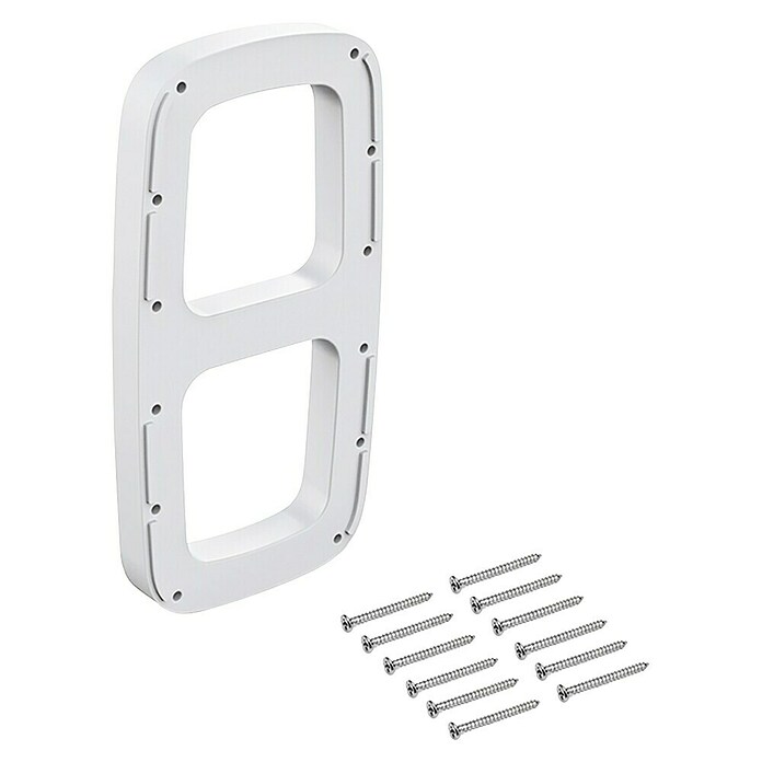 Emuca Soporte de plástico Sling (Blanco, 2 ud., Específico para: Colgador abatible Sling) | BAUHAUS