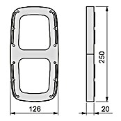 Emuca Soporte de plástico Sling (Blanco, 2 ud., Específico para: Colgador abatible Sling) | BAUHAUS