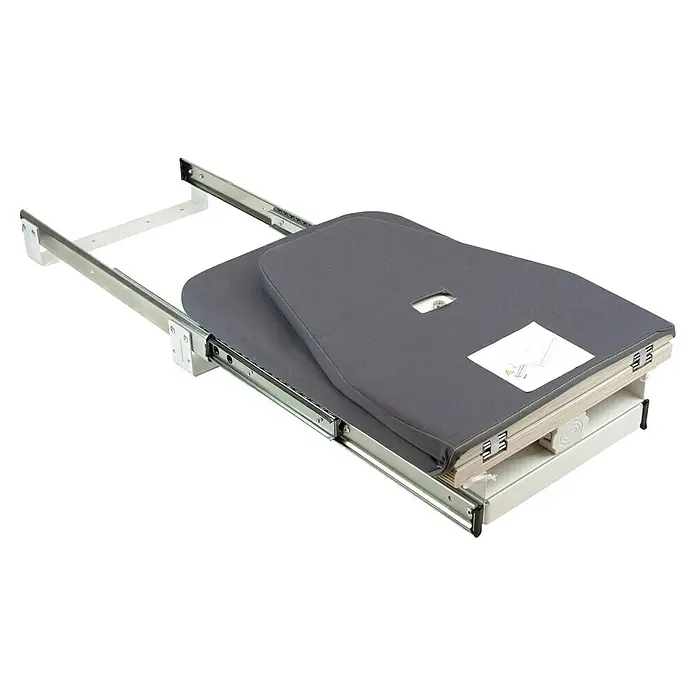 Emuca Bügeltisch klappbar - 81 x 30 cm - Ausziehbarer Bügeltisch zur platzsparenden Aufbewahrung. Perfekt für kleine Räume, einfache Montage und Nutzung dank des Ausziehmechanismus.