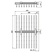 Emuca Soporte para pantalones Self doble (Extraíble, Acero, Número de soportes: 18 ud.) | BAUHAUS