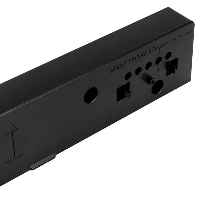 Emuca Espaciador Hack (L x An x Al: 300 x 30 x 50 mm, Negro, 4 ud.) | BAUHAUS