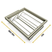 Emuca Zapatero extraíble Hack (Ajuste de la anchura: 560 mm - 594 mm, Gris) | BAUHAUS