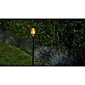 BAUHAUS Solar-Erdspieß Fackel Flame (LED, Schwarz, Höhe: 76 cm)