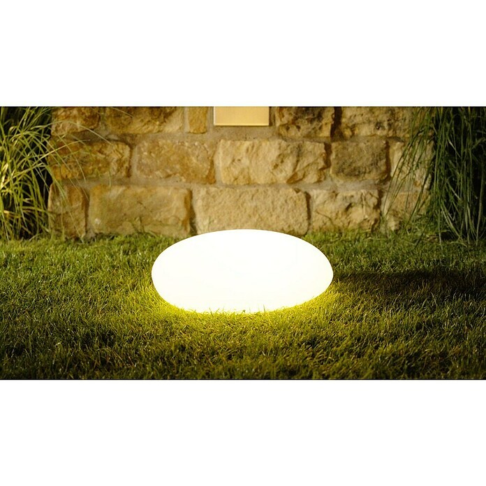 LED-Solarstein (Weiß, L x B x H: 36 x 50 x 19,5 cm) | BAUHAUS