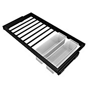 Emuca Soporte para pantalones Hack con 2 gavetas (Ajuste de la anchura: 860 mm - 894 mm, Negro) | BAUHAUS
