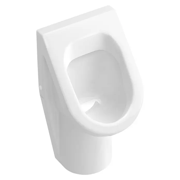 Villeroy & Boch Architectura Urinal III - Mit schmutzabweisender Glasur, Ohne Zielobjekt/Ohne Sieb, Zulauf: Hinten, Absaugspülung, Weiß - Ein weißes Urinal für Herren mit einer schlanken und modernen Formgebung, ideal für öffentliche und private Badezimmer.