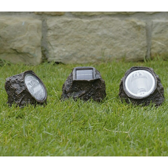 BAUHAUS Piedra solar Rock (3 piezas, 6 h)