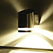 BAUHAUS Aplique solar LED para exterior (Plateado, 12 x 9 x 12,5 cm) | BAUHAUS