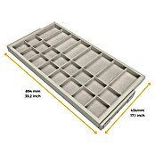 Emuca Organizador de armario Hack (Ajuste de la anchura: 860 mm - 894 mm, Gris) | BAUHAUS