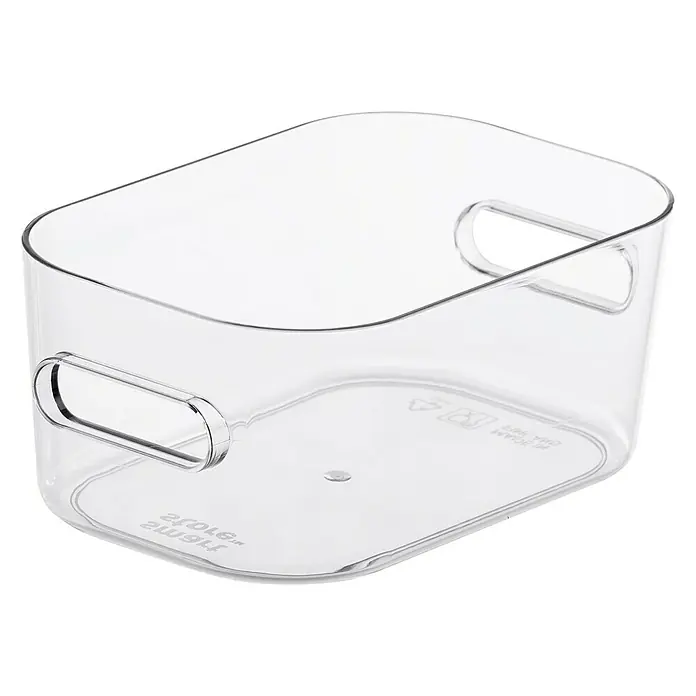 SmartStore Aufbewahrungsbox Compact - L x B x H: 14,5 x 9 x 6 cm, Kunststoff, Transparent - Transparente Aufbewahrungsbox mit Griffen zur einfachen Organisation von Gegenständen. Praktische Lösung für jeden Raum.