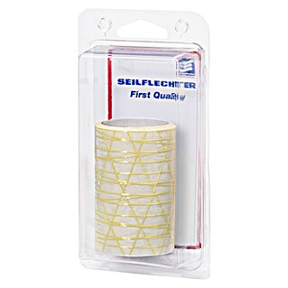 Seilflechter Cinta adhesiva para tela Kevlar (L x An: 1,5 m x 75 mm, Blanco/Amarillo)