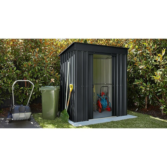 Armoire à outils de jardin métallique Anthracite