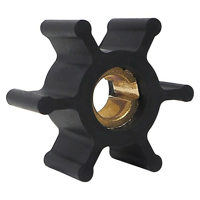 Albin Pump Impeller PN 06-01-007Ø x L: 51 x 22 mm, Wellendurchmesser: 12,7 mm View From Above