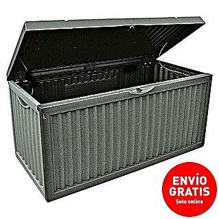 Jelenia Plast Baúl para jardín Wave (120 x 52 x 54 cm, Antracita, Plástico)