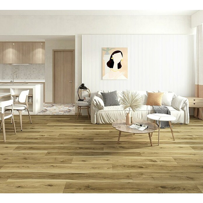 Suelo vinílico SPC Oak Mountain (1.220 x 181 x 6,5 mm, Marrón, Resistente al agua) | BAUHAUS
