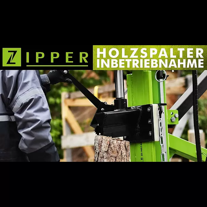 Zipper Holzspalter ZI-HS12TN - 3.300 W, 12 t, Max. Spaltgutlänge: 104 cm - ZIPPER Inbetriebnahme HOLZSPALTER (official ZIPPER)
