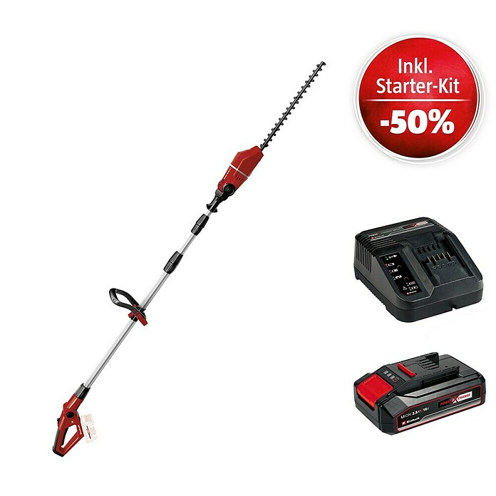 Einhell Power X-Change 18V Maschinenpaket (Akku-Heckenschere GE-HH 18/45 Li T-Solo + Starter-Kit (-50%)) | BAUHAUS