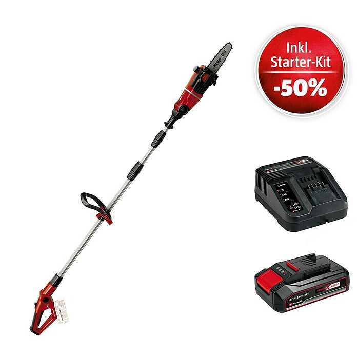 Einhell Power X-Change 18V Maschinenpaket (Akku-Hochentaster GE-LC 18 Li T-Solo + Starter-Kit (-50%)) | BAUHAUS