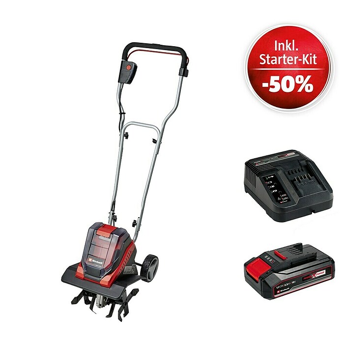 Einhell Power X-Change 18V Maschinenpaket (Akku-Bodenhacke GE-CR 30 Li-Solo + Starter-Kit (-50%)) | BAUHAUS