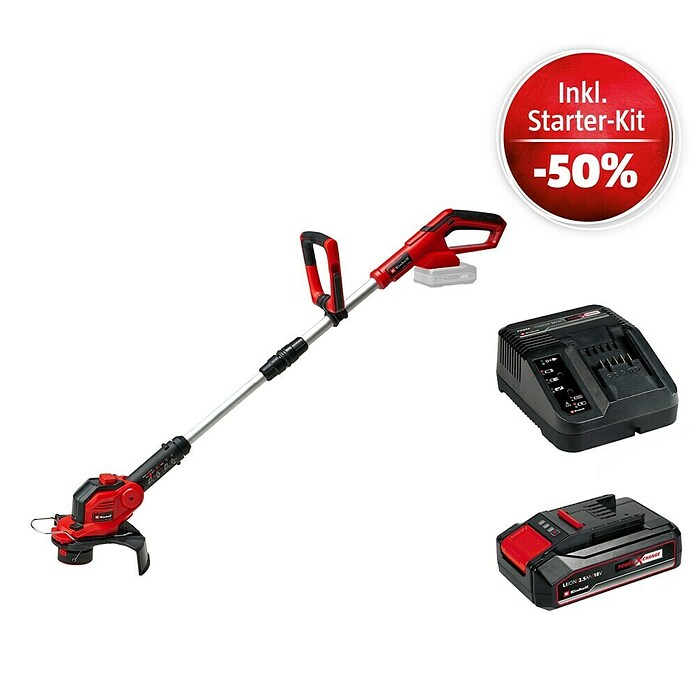 Einhell Power X-Change 18V Maschinenpaket (Akku-Rasentrimmer GE-CT 18/28 + Starter-Kit (-50%)) | BAUHAUS