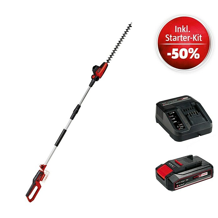 Einhell Power X-Change 18V Maschinenpaket (Akku-Heckenschere GC-HH 18/45 + Starter-Kit (-50%)) | BAUHAUS