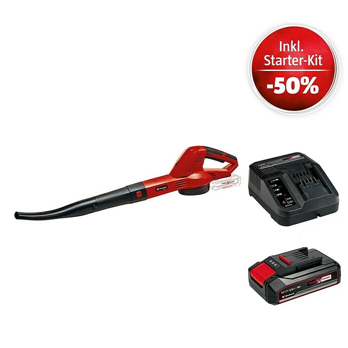 Einhell Power X-Change 18V Maschinenpaket (Akku-Gebläse GC-CL18/1 + Starter-Kit (-50%)) | BAUHAUS