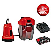 Einhell Power X-Change 18V Maschinenpaket (Akku-Klarwasserpumpe GE-SP 18 LL Li - Solo + Starter-Kit (-50%)) | BAUHAUS