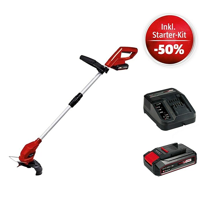 Einhell Power X-Change 18V Maschinenpaket (Akku-Rasentrimmer + Starter-Kit (-50%)) | BAUHAUS